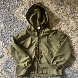 Olive Green Hooded Jacket